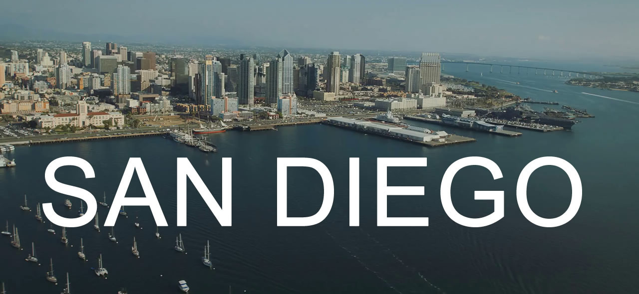 San Diego ärilennukite harta